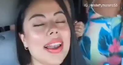 Steffy Moreno and Friends Having Fun while Driving