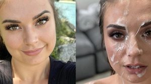 Before After Cum Facial #5